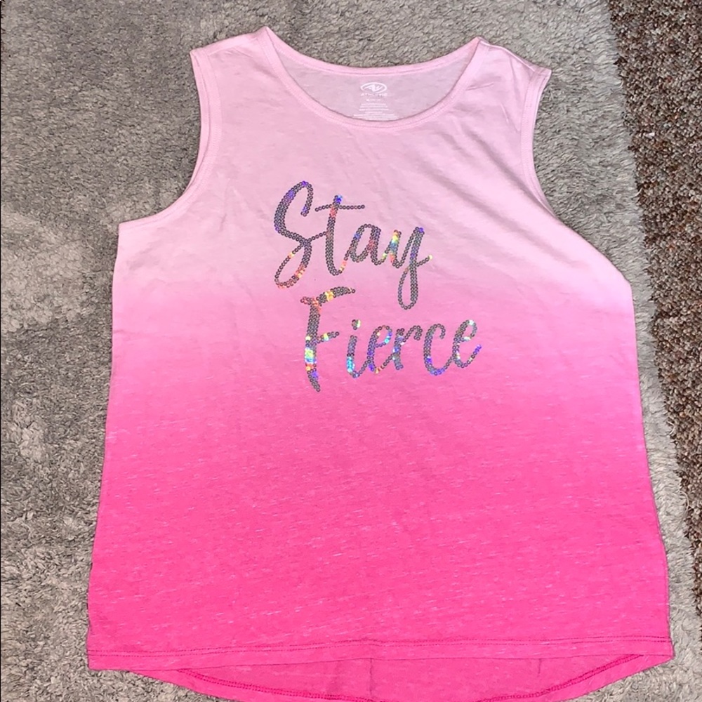 Pink ombré tank top Brand Athletic size XL in kids